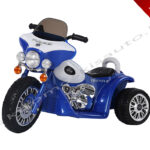 ELEKTROMOS KISMOTOR POLICE HARLEY 6V KÉK