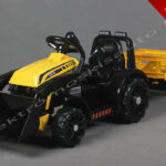 ELEKTROMOS KISAUTÓ TRAKTOR 6V + UTÁNFUTÓ SÁRGA