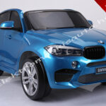 ELEKTROMOS KISAUTÓ BMW X6M 12V EREDETI LICENCE 2 SZEMÉLYES LAKKOZOTT KÉK
