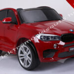 ELEKTROMOS KISAUTÓ BMW X6M 12V EREDETI LICENCE 2 SZEMÉLYES LAKKOZOTT PIROS
