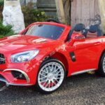 ELEKTROMOS KISAUTÓ MERCEDES SL65 EREDETI LICENCE PIROS