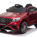 ELEKTROMOS KISAUTÓ MERCEDES GLC 63 S COUPE EREDETI LICENCE LAKKOZOTT BORDÓ