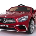 ELEKTROMOS KISAUTÓ MERCEDES SL65 EREDETI LICENCE LAKKOZOTT BORDÓ