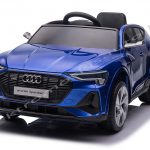 AUDI E-TRON 12V EREDETI LICENCE LAKKOZOTT KÉK