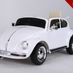 ELEKTROMOS KISAUTÓ  VW BEETLE OLD 12V EREDETI LICENCE FEHÉR