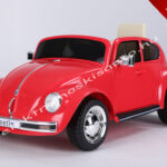 ELEKTROMOS KISAUTÓ VW BEETLE OLD 12V EREDETI LICENCE PIROS