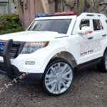 ELEKTROMOS KISAUTÓ RENDŐRAUTÓ 12V FEHÉR