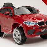 ELEKTROMOS KISAUTÓ BMW X6M 12V EREDETI LICENCE LAKKOZOTT PIROS